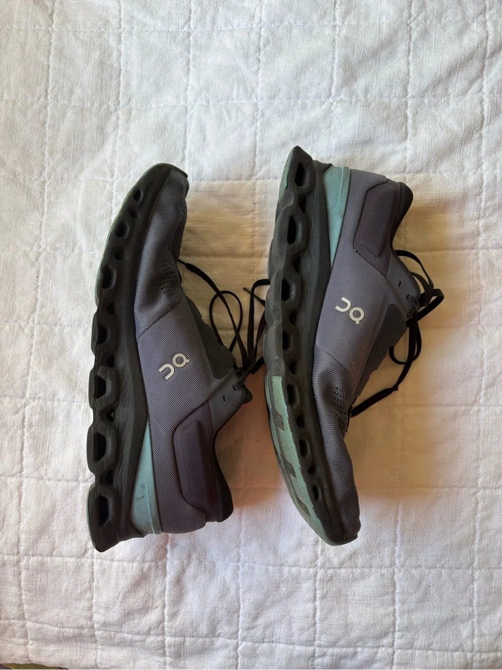 On Cloud Cloudstratus 3 Men's Black Gray & Blue Running Sneaker 12
